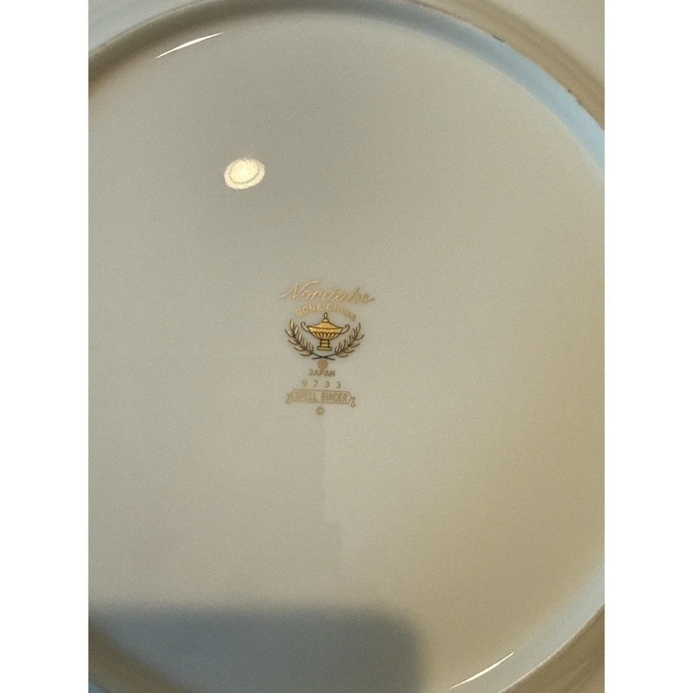 Noritake Spell Binder Dinner Plates Plate Set Of 3 #9733‎ Bone China Japan VTG